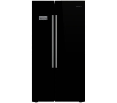 BEKO  ASL141B American-Style Fridge Freezer - Black